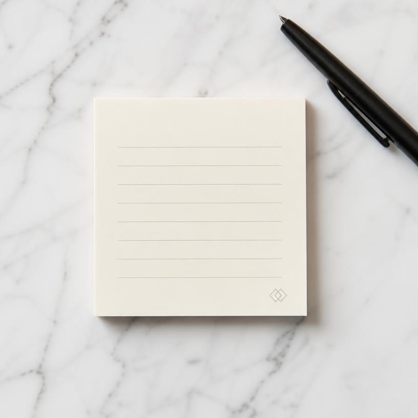 Moldes de post-it tema Minimalista